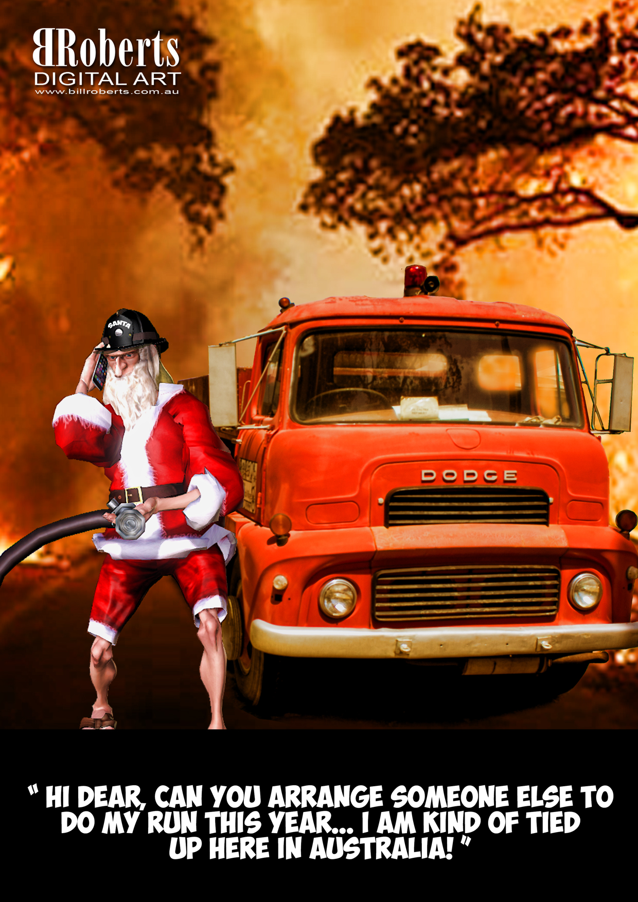 Santa-Fighting-Fires