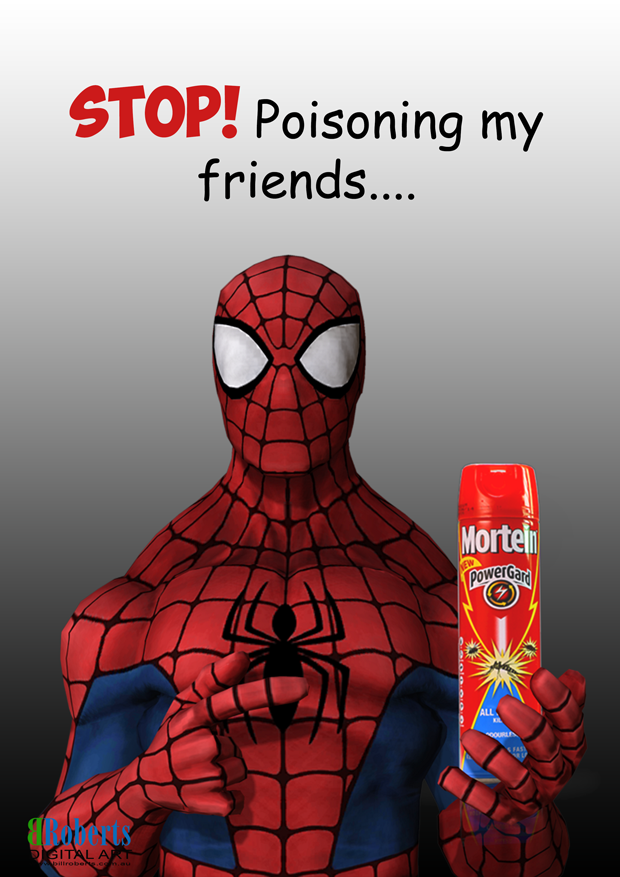 Spiderman-Flyspray