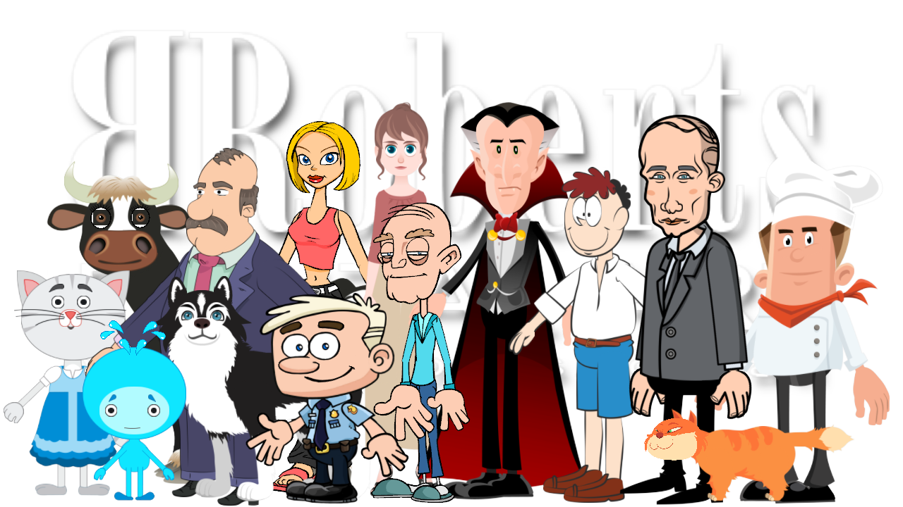 2D CHARACTER & PROPS Include a cartoon character in your next project...