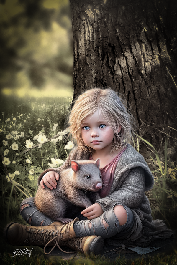 Girl-&-Wombat